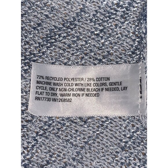 Wild Fable Womens Light Blue Halter Sequin Knit Backless Cropped Top Size XL - Picture 10 of 10